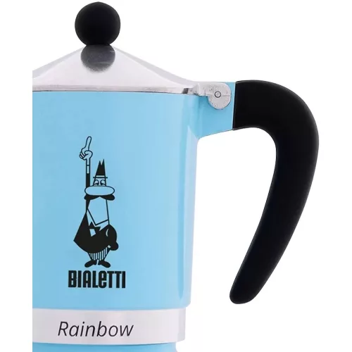 BIALETTI RAINBOW kotyogós kávéfőző 3 adag VILÁGOS KÉK