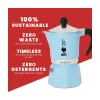 BIALETTI RAINBOW kotyogós kávéfőző 3 adag VILÁGOS KÉK