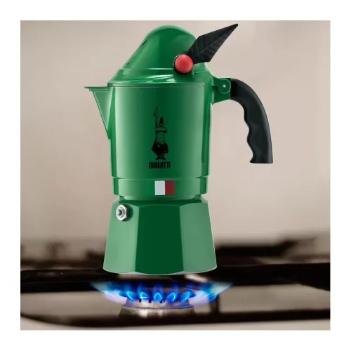 BIALETTI BREAK ALPINA kotyogós kávéfőző 3 adag ZÖLD