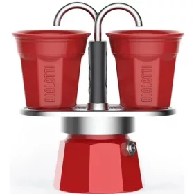 BIALETTI MINI EXPRESS Piros kotyogós kávéfőző szett