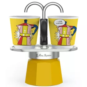   BIALETTI MINI EXPRESS Lichtenstein kotyogós kávéfőző szett
