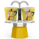 BIALETTI MINI EXPRESS Lichtenstein kotyogós kávéfőző szett