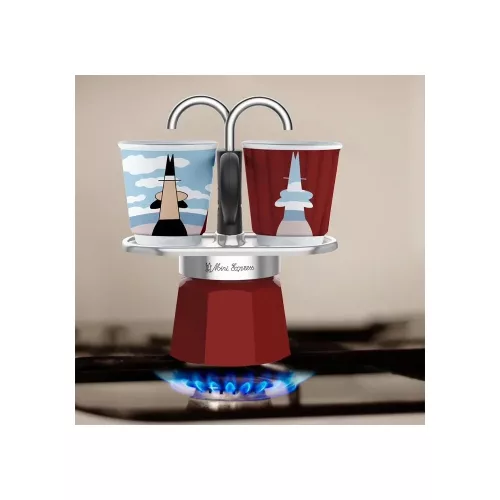 BIALETTI MINI EXPRESS Magritte kotyogós kávéfőző szett