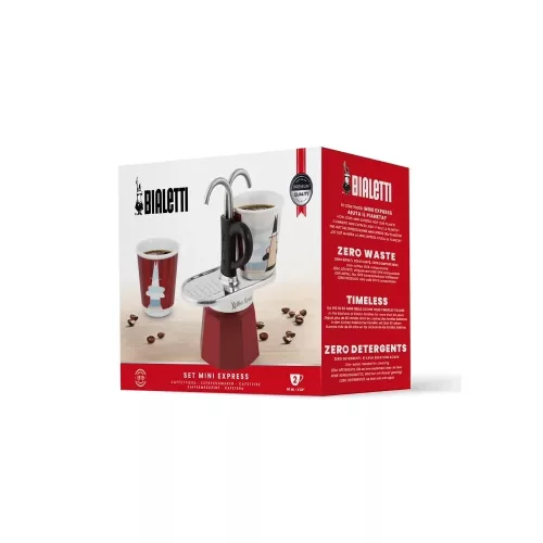 BIALETTI MINI EXPRESS Magritte kotyogós kávéfőző szett