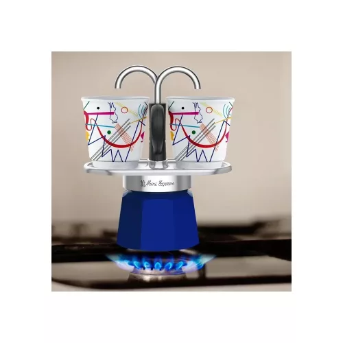 BIALETTI MINI EXPRESS Kandinsky kotyogós kávéfőző szett