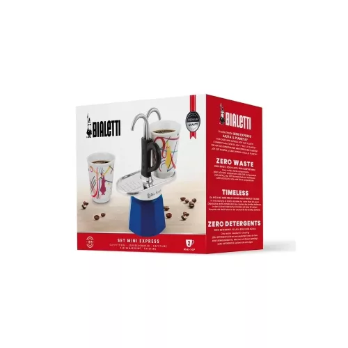 BIALETTI MINI EXPRESS Kandinsky kotyogós kávéfőző szett