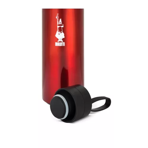 BIALETTI Hőtartó rozsdamentes acél palack 500ml PIROS