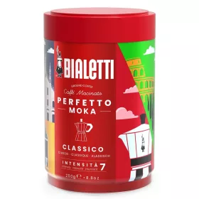   BIALETTI MOKA PERFETTO CLASSICO ŐRÖLT KÁVÉ FÉMDOBOZBAN 250G