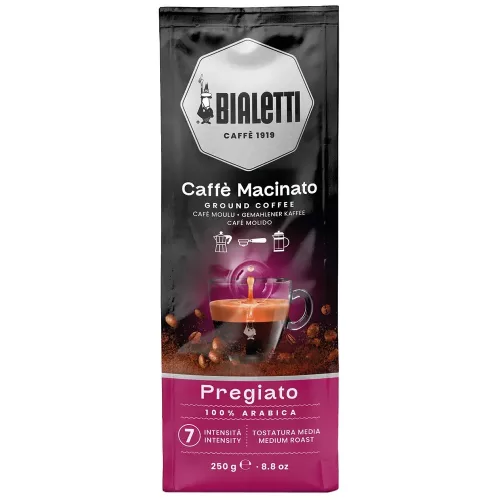 BIALETTI CAFFE' Macinato PREGIATO általános őrlésű kávé 250G