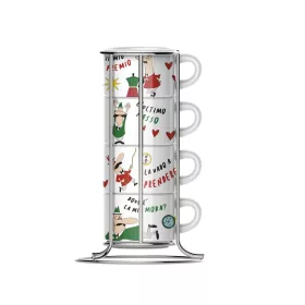 BIALETTI CAPPUCCINO CSÉSZE SZETT ÁLLVÁNNYAL 4DB-OS