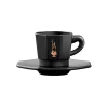 BIALETTI MOKA CSÉSZE SZETT FEKETE 4DB-OS