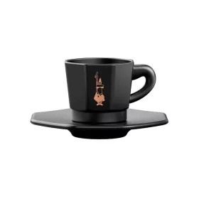 BIALETTI MOKA CSÉSZE SZETT FEKETE 4DB-OS