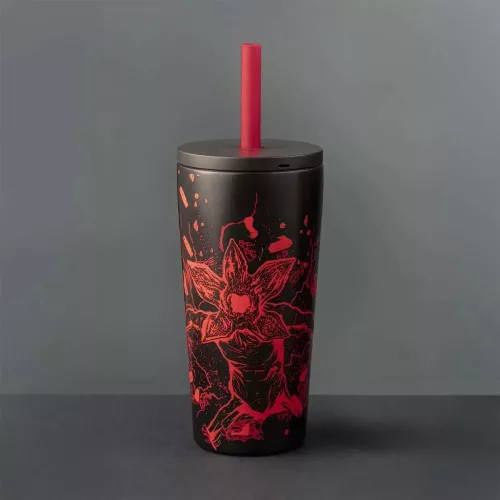 BIALETTI STRANGER THINGS-  TUMBLER WITH STRAW 600ML