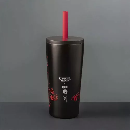 BIALETTI STRANGER THINGS-  TUMBLER WITH STRAW 600ML