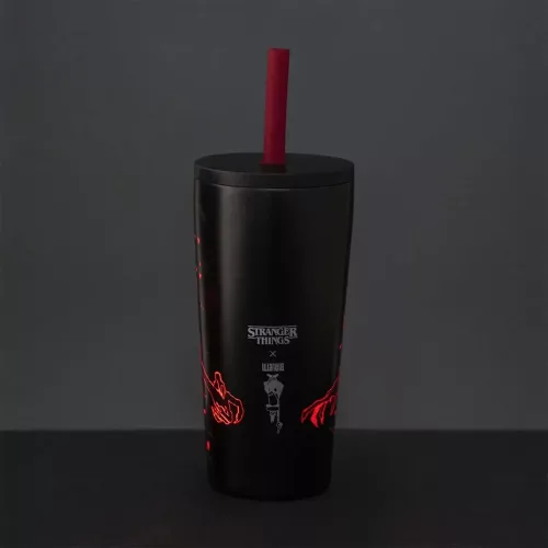 BIALETTI STRANGER THINGS-  TUMBLER WITH STRAW 600ML