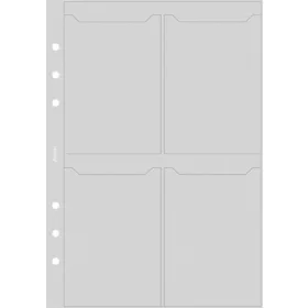 Kalendárium betét, kártyatartó, pocket méret, FILOFAX