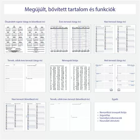 Kalendárium betét, tervező, heti, A5 (L), FILOFAX, 2027