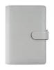 Kalendárium, gyűrűs, betétlapokkal, A5 méret, FILOFAX "Saffiano", gránit