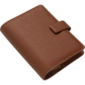   Kalendárium, gyűrűs, betétlapokkal, personal méret, FILOFAX "Camden", mokka