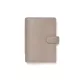 Kalendárium, gyűrűs, betétlapokkal, personal méret, FILOFAX "Norfolk", barnásszürke