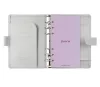 Kalendárium, gyűrűs, betétlapokkal, personal méret, FILOFAX "Saffiano", gránit