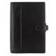 Kalendárium, gyűrűs, betétlapokkal, personal méret, FILOFAX, "Holborn", fekete