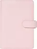 Kalendárium, gyűrűs, betétlapokkal, pocket méret, FILOFAX "Saffiano", halvány rózsaszín
