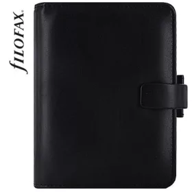  Kalendárium, gyűrűs, betétlapokkal, pocket méret, FILOFAX, "Metropol", fekete