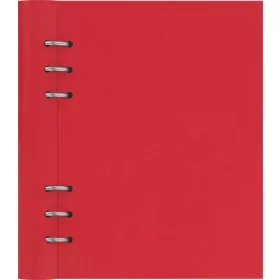   Tervező, naptár és füzet betéttel, A5, FILOFAX "Clipbook Classic", piros