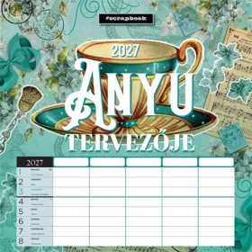   Falinaptár, 29x29 cm, LIZZYCALENDAR "Anyu tervezője Scrapbook Style"