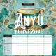 Falinaptár, 29x29 cm, LIZZYCALENDAR "Anyu tervezője Scrapbook Style"