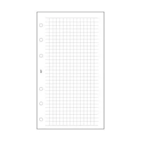   Kalendárium betét, jegyzetlap, "M", kockás, SATURNUS, fehér