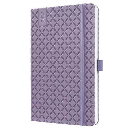 Naptár, A5, heti, 2027, kemény borító, SIGEL "Jolie", Lavender Purple