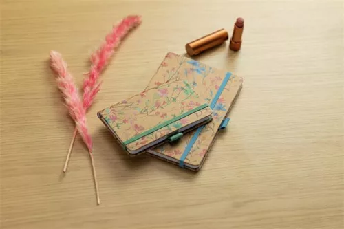 Naptár, A5, heti, 2027, kemény borító, SIGEL "Jolie", Blue Floral Serenity