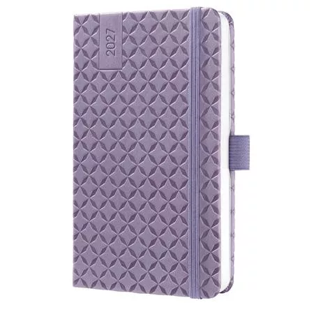 Naptár, A6, heti, 2027, kemény borító, SIGEL "Jolie", Lavender Purple