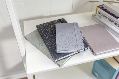 Naptár, A6, heti, 2027, kemény borító, SIGEL "Jolie", Twilight Grey