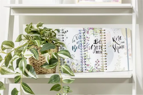 Naptár, spirál, A5, heti, 2027, kemény borító, SIGEL "Jolie", Summer Tangle