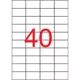 Etikett, univerzális, 52,5x29,7 mm, APLI, 4000 etikett/csomag