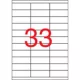 Etikett, univerzális, 70x25,4 mm, APLI, 3300 etikett/csomag
