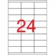 Etikett, univerzális, 70x33,8 mm, APLI, 2400 etikett/csomag
