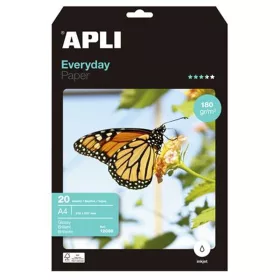   Fotópapír, tintasugaras, A4, 180 g, fényes, APLI "Everyday" - 20 lap