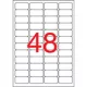Etikett, 45,7x21,2 mm, biztonsági, kerekített sarkú, APLI, 480 etikett/csomag