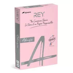   Másolópapír, színes, A4, 80 g, REY "Adagio", pasztell rózsaszín