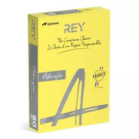   Másolópapír, színes, A4, 80 g, REY "Adagio", intenzív sárga