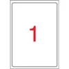 Etikett, univerzális, 199,6x289,1 mm, kerekített sarkú, APLI, 100 etikett/csomag
