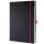 Jegyzetfüzet, exkluzív, A4, vonalas, 97 lap, keményfedeles, SIGEL "Conceptum Red Edition", feke