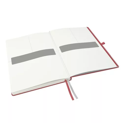 Jegyzetfüzet, exkluzív, A4, vonalas, 80 lap, keményfedeles, LEITZ "Complete", piros