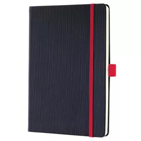 Jegyzetfüzet, exkluzív, A5, vonalas, 97 lap, keményfedeles, SIGEL "Conceptum Red Edition", feke