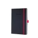 Jegyzetfüzet, exkluzív, A5, kockás, 97 lap, keményfedeles, SIGEL "Conceptum Red Edition", feket