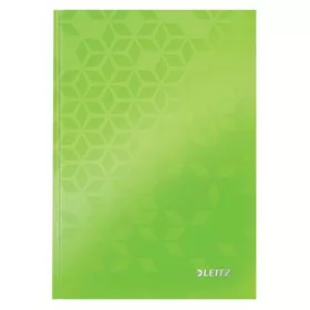   Beíró, A5, kockás, 80 lap, keményfedeles, LEITZ "Wow", zöld